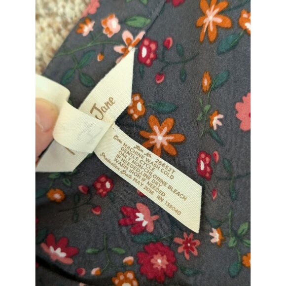 Matilda Jane Womens Shirt Afternoon Stroll Pleated Blouse Floral Peasant Large - Picture 10 of 10